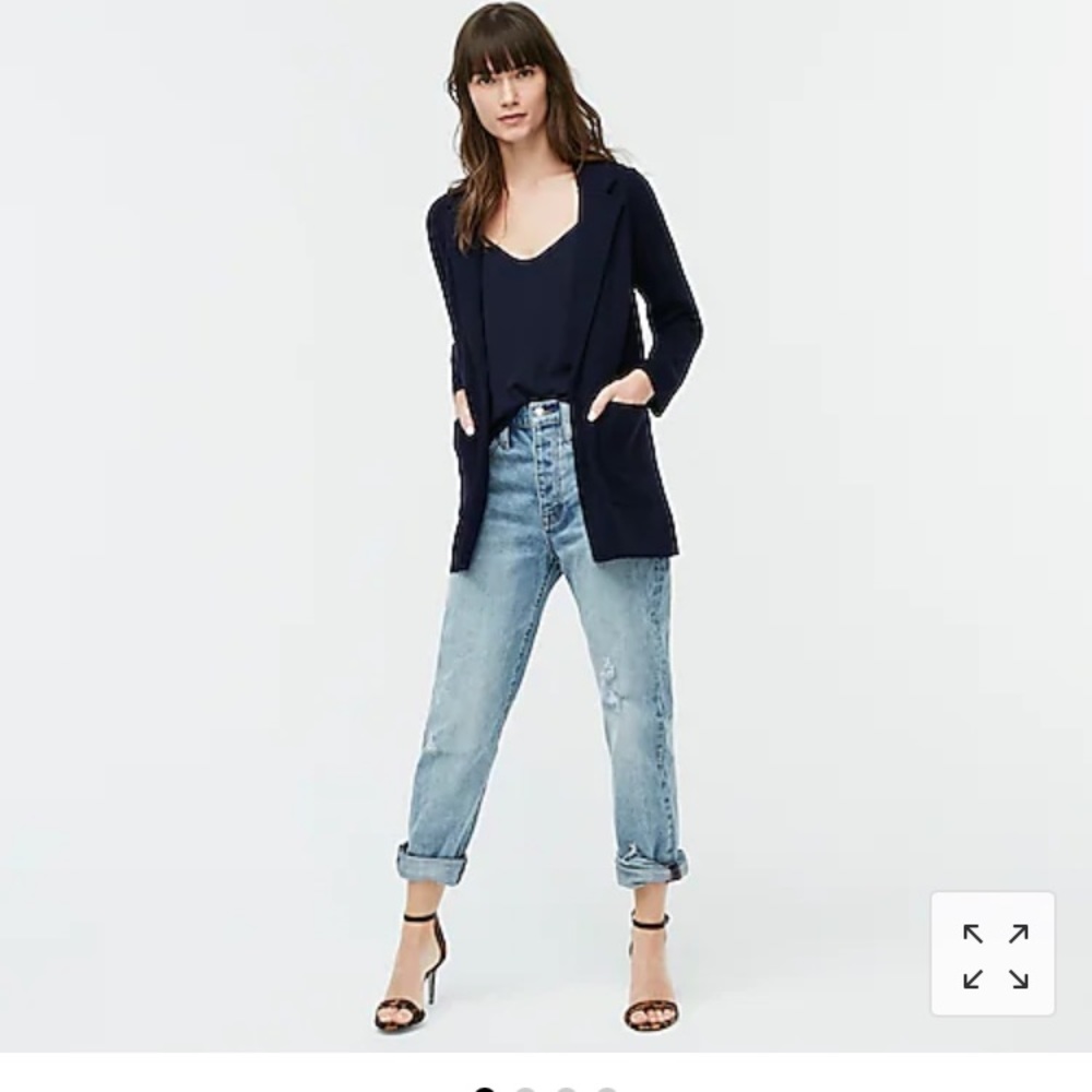 J Crew navy “Sophie” blazer in XXXS.